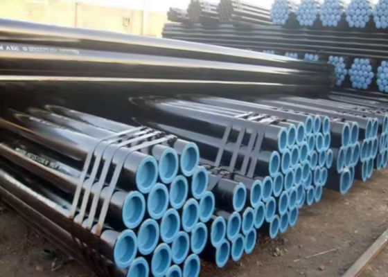 Phẩm chất  Water Transport Steel Casing Pipe Threaded End Connection and Black Painting nhà máy sản xuất