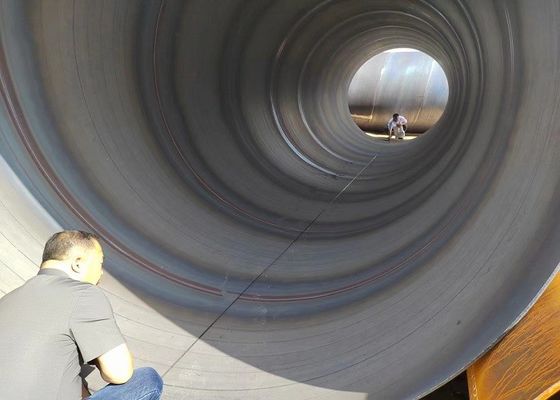 Đường ống thép hàn vòng xoắn ốc chìm cho giàn giáo ASTM A252/A53 Phạm vi đường kính rộng tiêu chuẩn