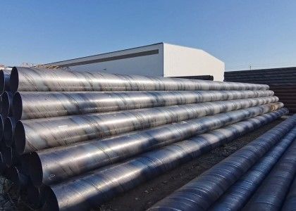 Spiral hàn ống thép đường kính lớn nước khí dầu 12m chiều dài ASTM chứng nhận