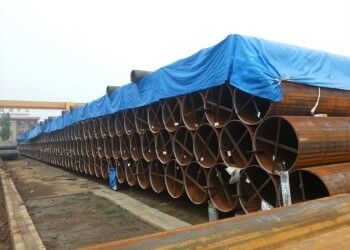 LSAW ống thép với đường kính bên ngoài 355.6mm-2320mm 5mm-50mm Độ dày tường và lớp phủ 3PE cho vận chuyển chất lỏng bền